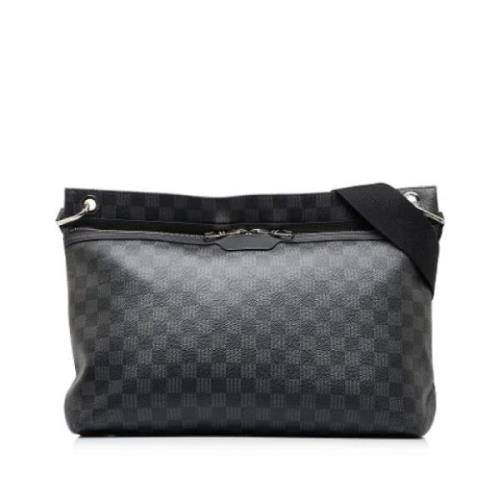 Pre-owned Svart lerret Louis Vuitton Crossbody Bag