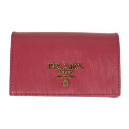 Pre-owned Rød Prada-lommebok i skinn