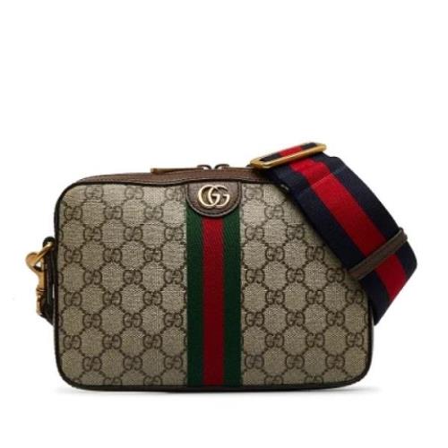 Pre-owned Brun skinn Gucci Crossbody veske