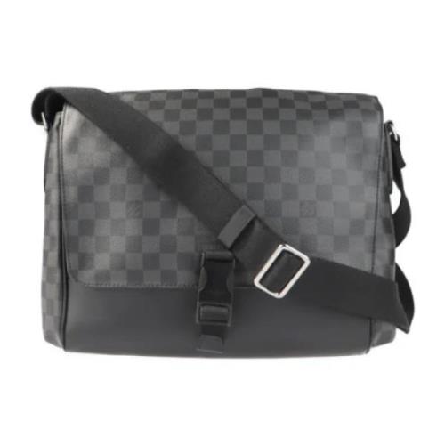 Pre-owned Svart lerret Louis Vuitton Messenger