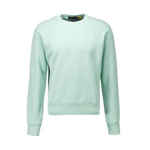 Stilig Mint Sweater med Rund Hals og Logo