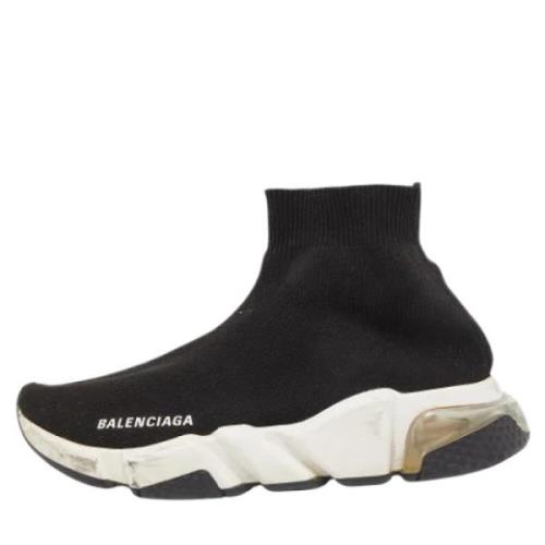 Pre-owned Svart stoff Balenciaga joggesko