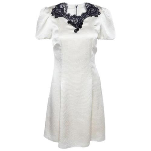 Pre-owned Hvit sateng Dolce & Gabbana kjole