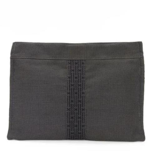 Pre-owned Gra Canvas Hermes Clutch