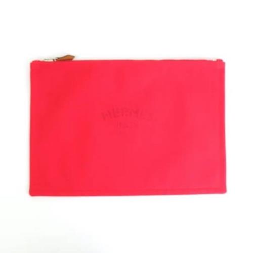 Pre-owned Rod bomull Hermes Clutch