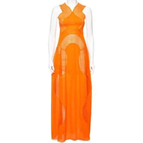 Pre-owned Oransje bomull Stella McCartney kjole