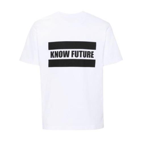 Know Future Hvit T-skjorte med Fronttrykk