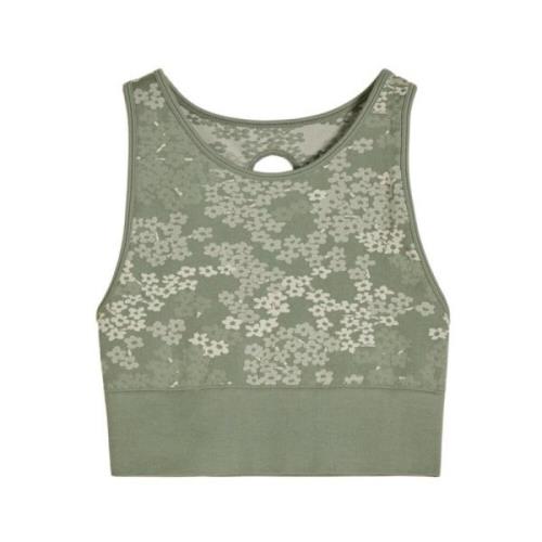 Grønn Mix Seamless Jacquard Top