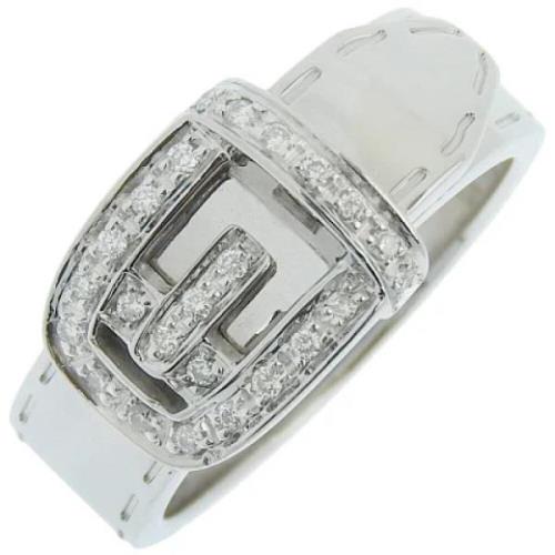 Pre-owned Solv Hvitt Gull Gucci Ring