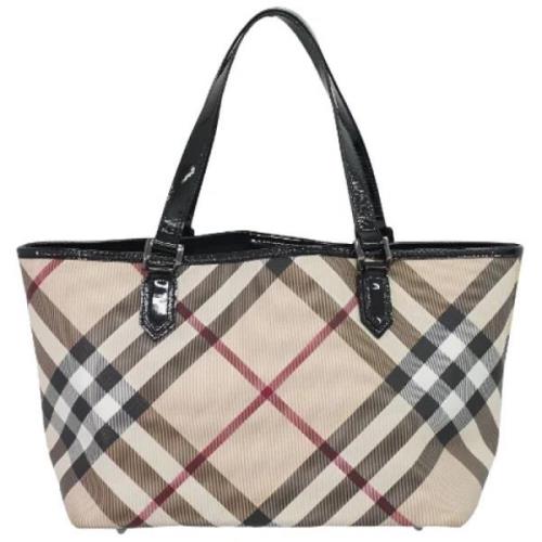 Pre-owned Beige Canvas Burberry veske