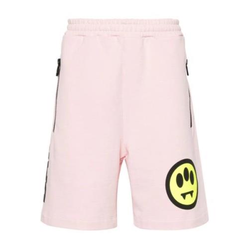 Rosa Shorts med Motiv