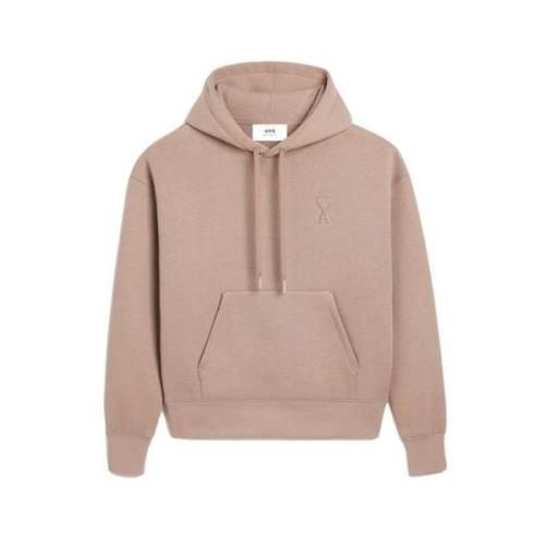 Hjerte Hoodie, Lys Taupe