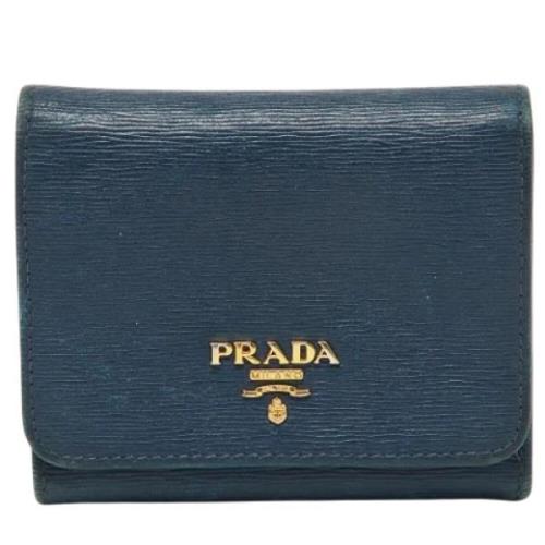 Pre-owned Bla Prada-lommebok i skinn