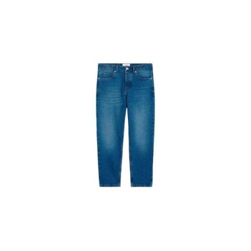 Brukt Blå Tapered Fit Jeans