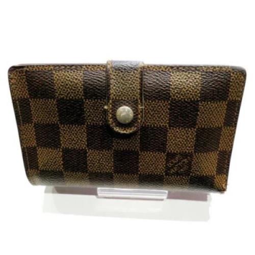 Pre-owned Brunt lerret Louis Vuitton veske