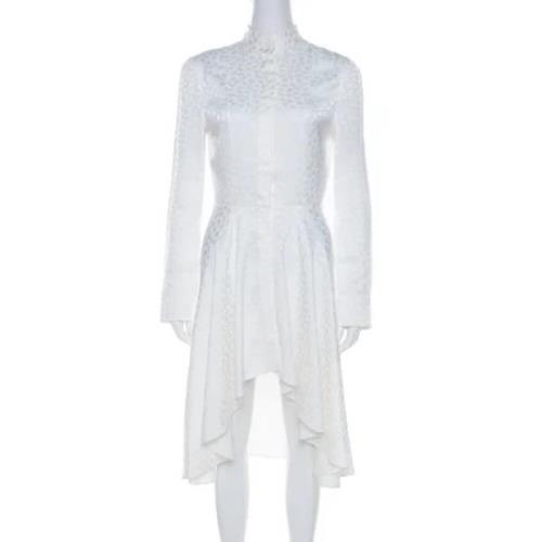 Pre-owned Hvitt stoff Alexander McQueen kjole
