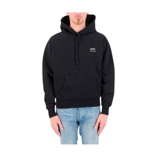 Sort Box Cut Unisex Hettegenser