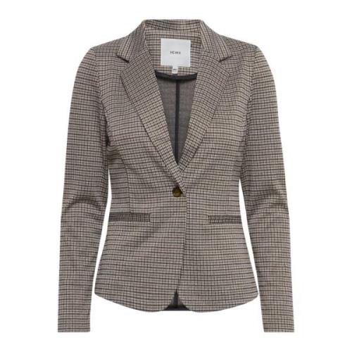 Knappet Blazer med Lange Ermer