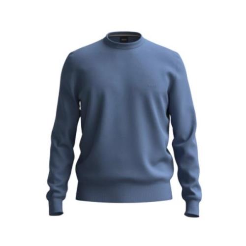 Pastellblå Crew-neck Sweatshirt