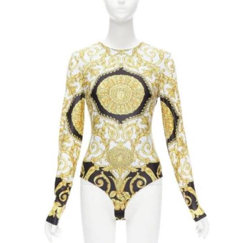 Pre-owned Gull stoff Versace Top