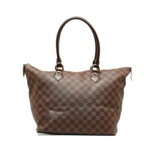 Pre-owned Brunt skinn Louis Vuitton Saleya