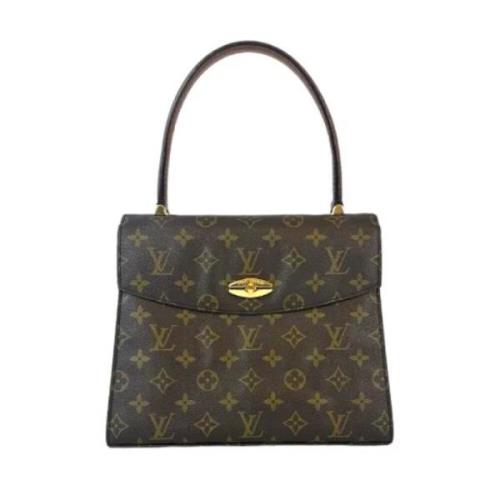 Pre-owned Brunt lerret Louis Vuitton Malesherbes