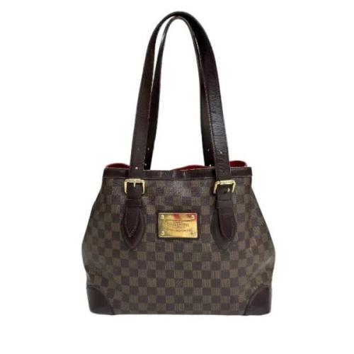 Pre-owned Brunt lerret Louis Vuitton Hampstead