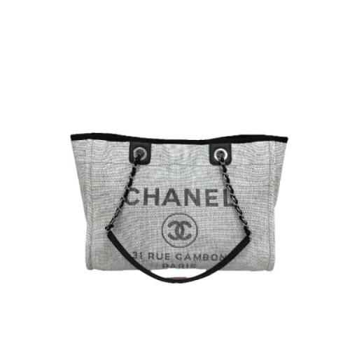 Pre-owned Gra Raffia Chanel Deauville