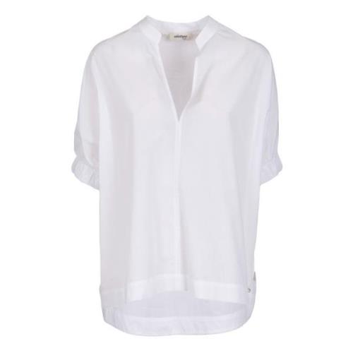 Hvit Skjorte med V-Hals