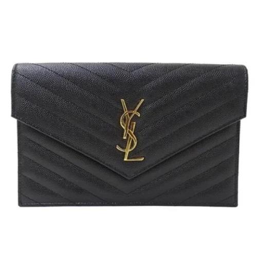 Pre-owned Svart skinn Yves Saint Laurent Clutch