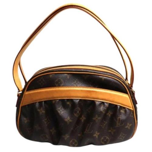 Pre-owned Brunt lerret Louis Vuitton Clara