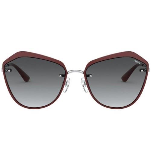 Burgundy/Grey Shaded Sunglasses