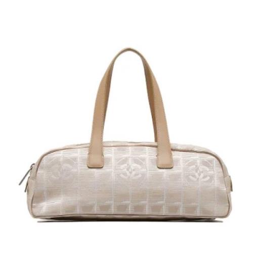 Pre-owned Beige Canvas Chanel Travel Line