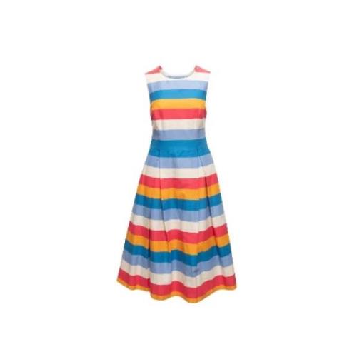 Pre-owned Flerfarget stoff Carolina Herrera kjole