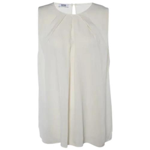 Pre-owned Beige Silk Moschino Top