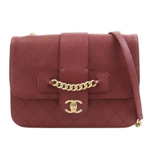 Pre-owned Burgunder Laer Chanel Crossbody Bag