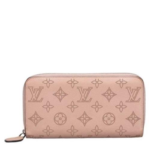 Pre-owned Beige lerret Louis Vuitton lommebok