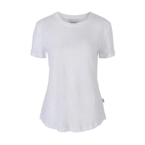 Hvit Ella & Il Jane Linen Tee T-Skjorter