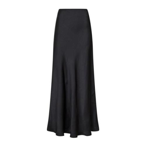 Vicky Heavy Sateen Skirt - Black