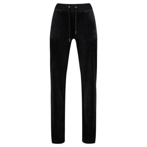 Black Juicy Couture Del Ray Classic Velour Underdeler
