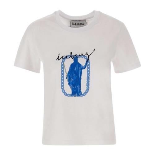 Kvinner Roma Print Bomull T-skjorte
