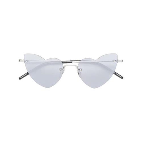 Sølv Hjerteformet Solbriller
