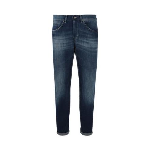 Høytlivs vasket denim jeans