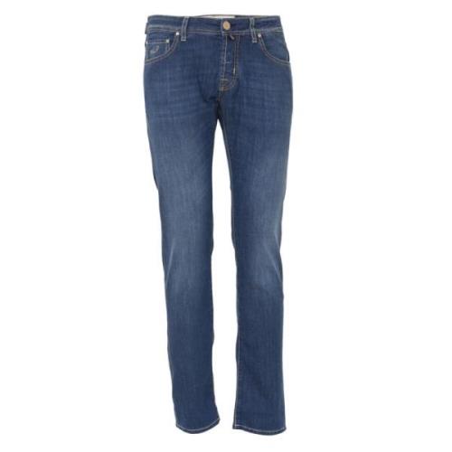 Super Slim Fit Jeans - Størrelse 34, Farge: Mørkeblå