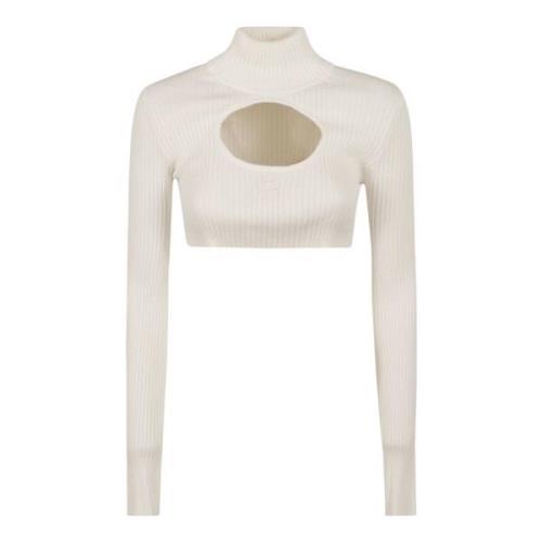 Circle Mockneck Rib Strikket Genser