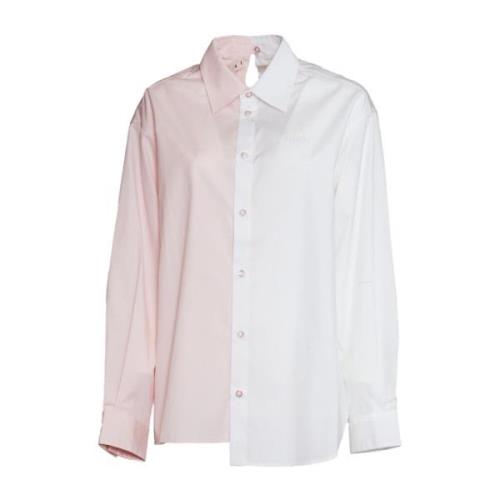 Hvite og rosa skjorter for kvinner