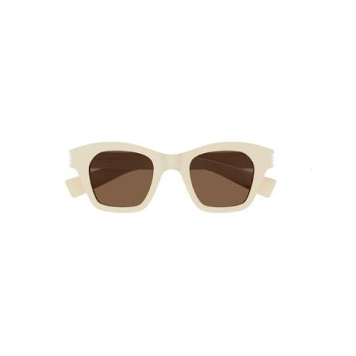 Luksuriøse hvite solbriller for kvinner