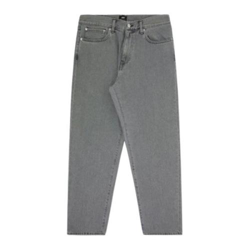 Avslappet passform svart bomull denim jeans