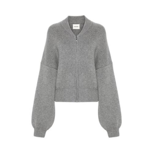 Ribbestrikket Cashmere Cardigan