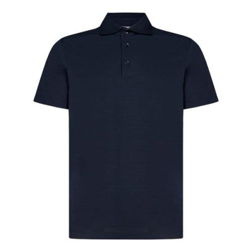 Stilig Blå Polo Skjorte for Menn